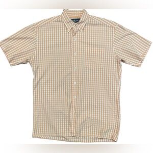 Ralph Lauren Orange and White Casual Button Down Shirt Small